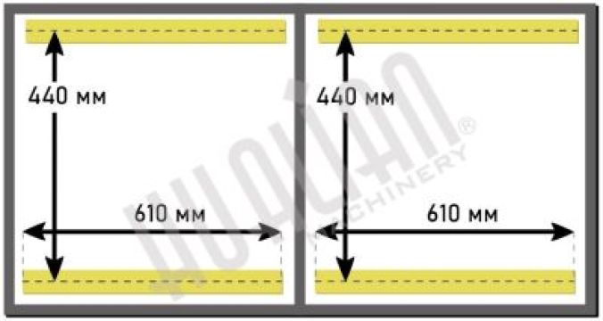 Напольный вакуумный упаковщик HVC-610S/2B-G (DZQ-610/2SB) (нерж., газ)